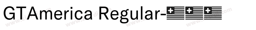 GTAmerica Regular字体转换